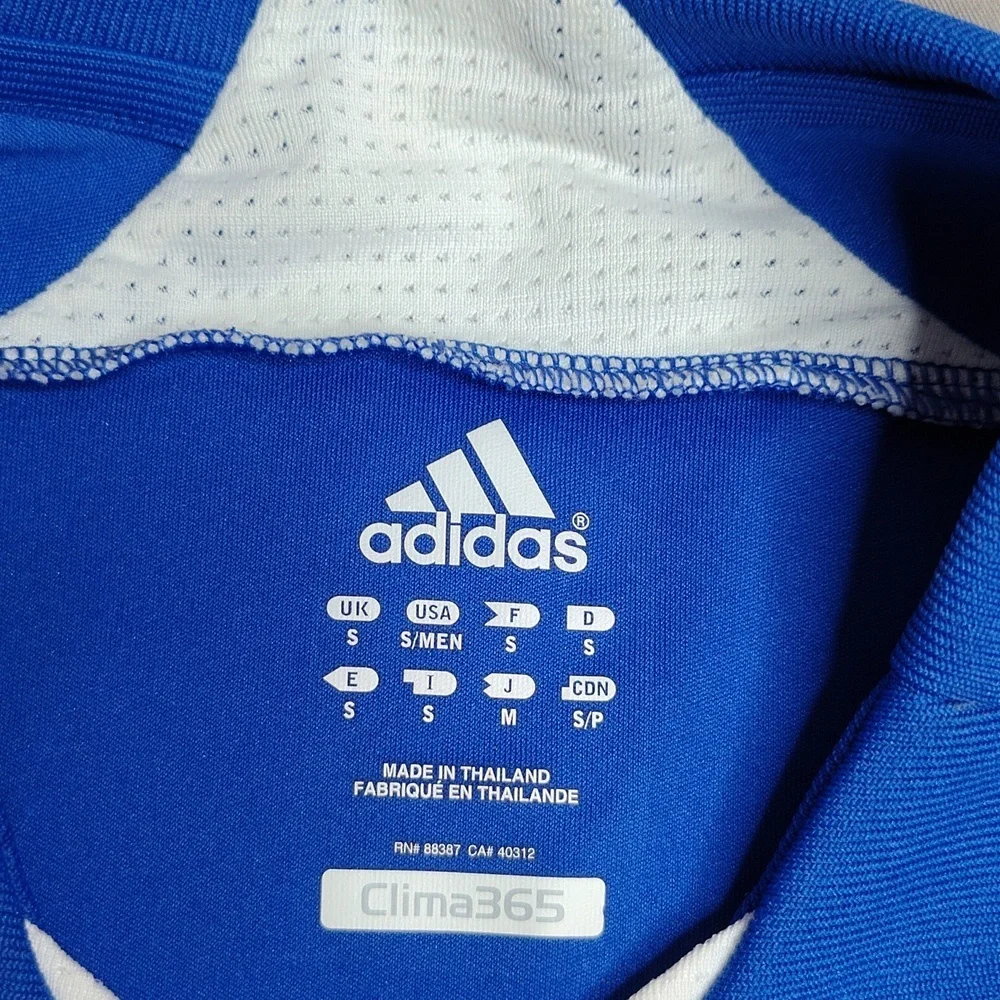 Adidas‎ Soccer Jersey Size Small Blue White Sports Football Lakeland Rush Tier 3